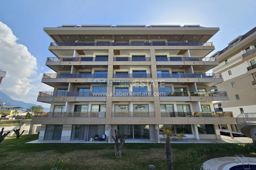 1+1 apartment in Kestel 200 meters from the sea - with sea and mountain views 6 