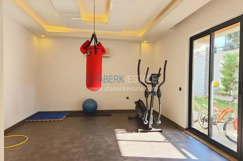 2+1 duplex penthouse with furniture in Alanya, Oba district 11 