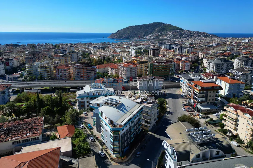 One-level apartment 3+1 with furniture in the center of Alanya, Hasbahce — property for residence permits and citizenship 2 