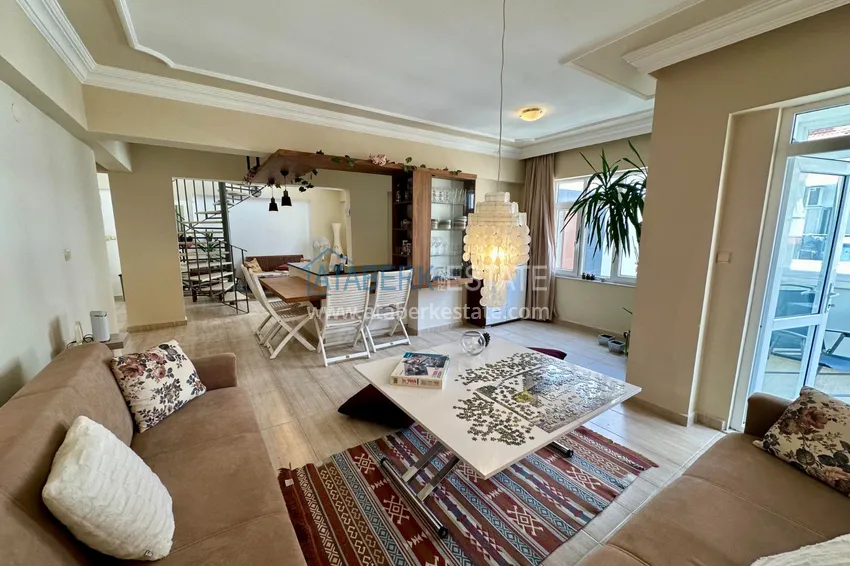 Purchase  4+1 duplex in the center of Alanya, Cleopatra beach area - the property is suitable for a residence permit 3 