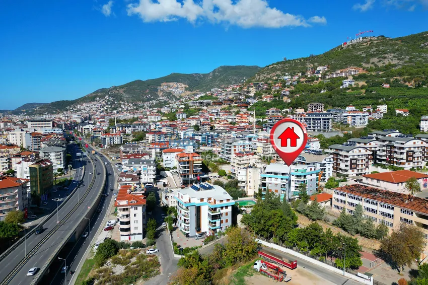 One-level apartment 3+1 with furniture in the center of Alanya, Hasbahce — property for residence permits and citizenship 3 