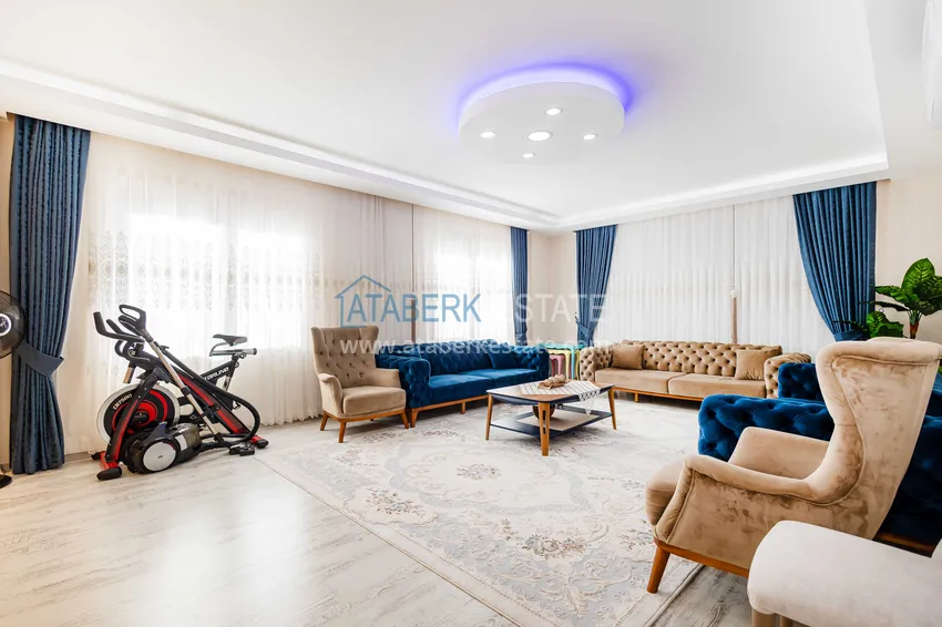 Purchase One-level apartment 3+1 with furniture in the center of Alanya, Hasbahce — property for residence permits and citizenship 4 