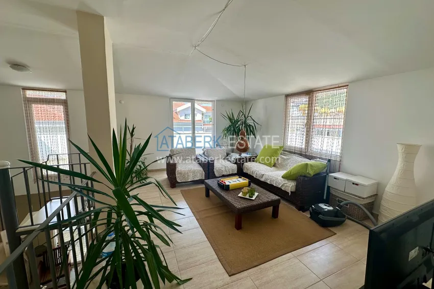 Purchase  4+1 duplex in the center of Alanya, Cleopatra beach area - the property is suitable for a residence permit 5 