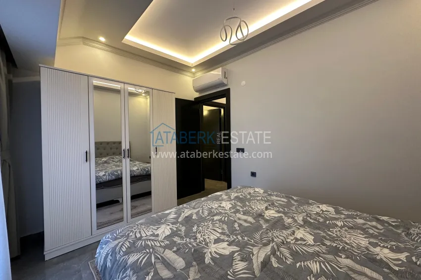 Purchase 2+1 duplex penthouse with furniture in Alanya, Oba district 6 