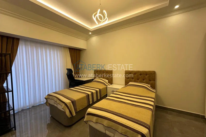 Purchase 2+1 duplex penthouse with furniture in Alanya, Oba district 7 