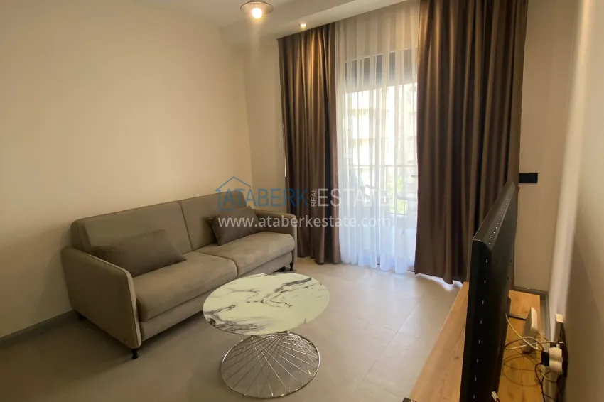 Purchase 1+1 penthouse for short-term rent in the center of Alanya - furnished, 250 m to Keykubat Beach No. 43 9 