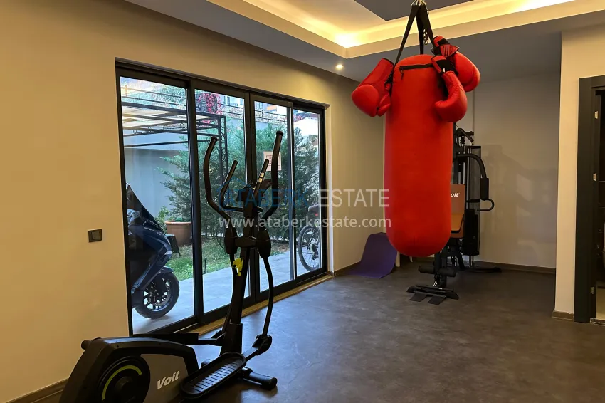 2+1 duplex penthouse with furniture in Alanya, Oba district 10 