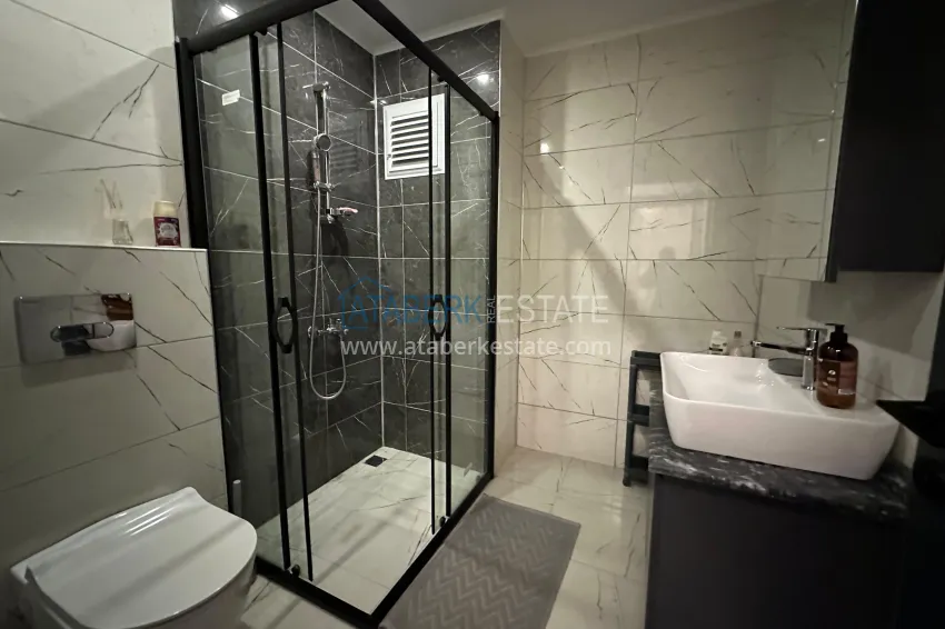 Purchase 2+1 duplex penthouse with furniture in Alanya, Oba district 9 