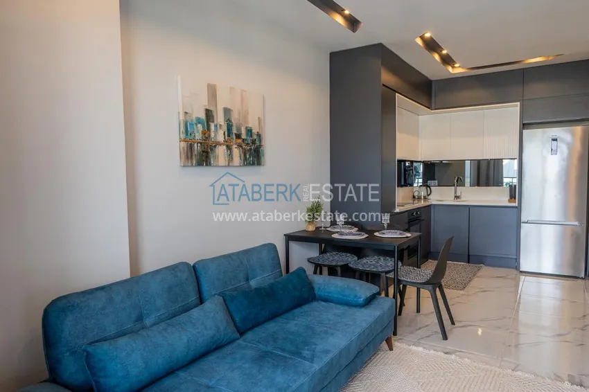 Purchase One bedroom apartment with new furniture in the center of Mahmutlar, Saturday Market District 10 
