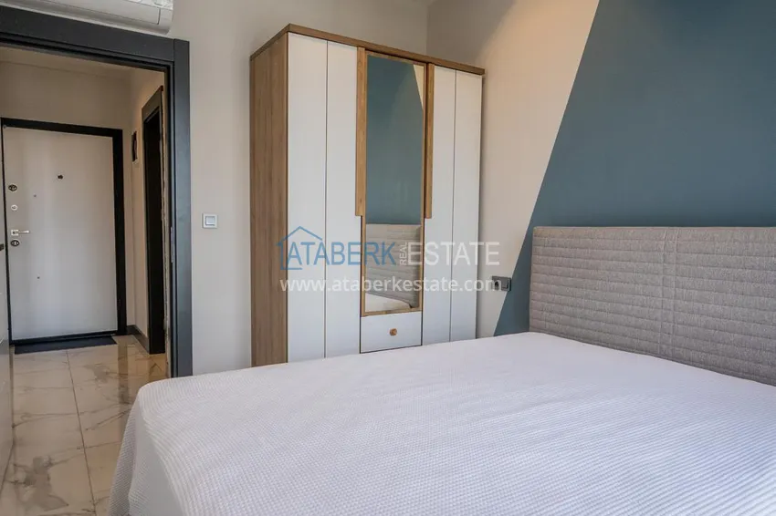 Purchase One bedroom apartment with new furniture in the center of Mahmutlar, Saturday Market District 13 