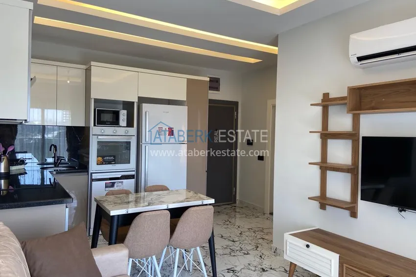 Purchase  1+1 apartment for sale in Alanya, Oba district — furnished and seaview, boutique complex 1 