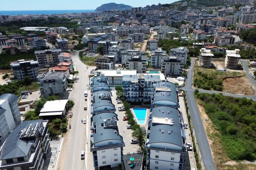 Furnished one-bedroom apartment in a young modern complex - Oba district, Alanya 1 