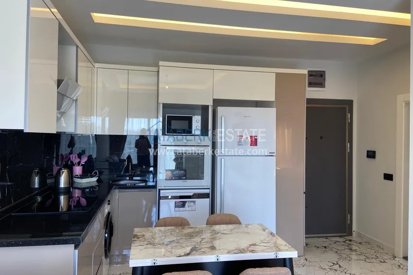 Purchase  1+1 apartment for sale in Alanya, Oba district — furnished and seaview, boutique complex 2 