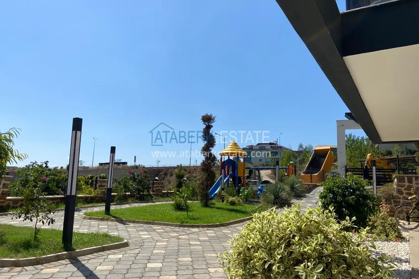 1+1 apartment for sale in Alanya, Oba district — furnished and seaview, boutique complex 4 