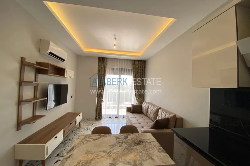 Purchase  1+1 apartment for sale in Alanya, Oba district — furnished and seaview, boutique complex 5 