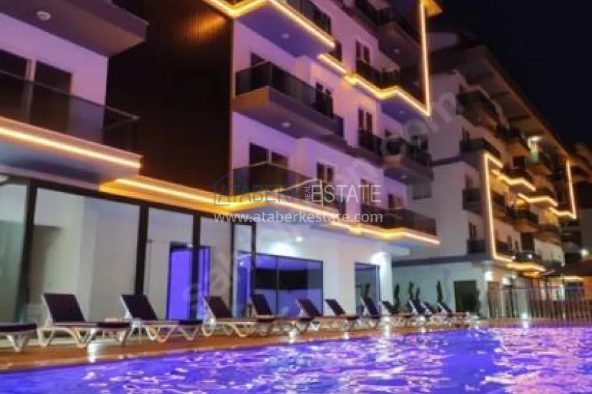Furnished one-bedroom apartment in a young modern complex - Oba district, Alanya 8 