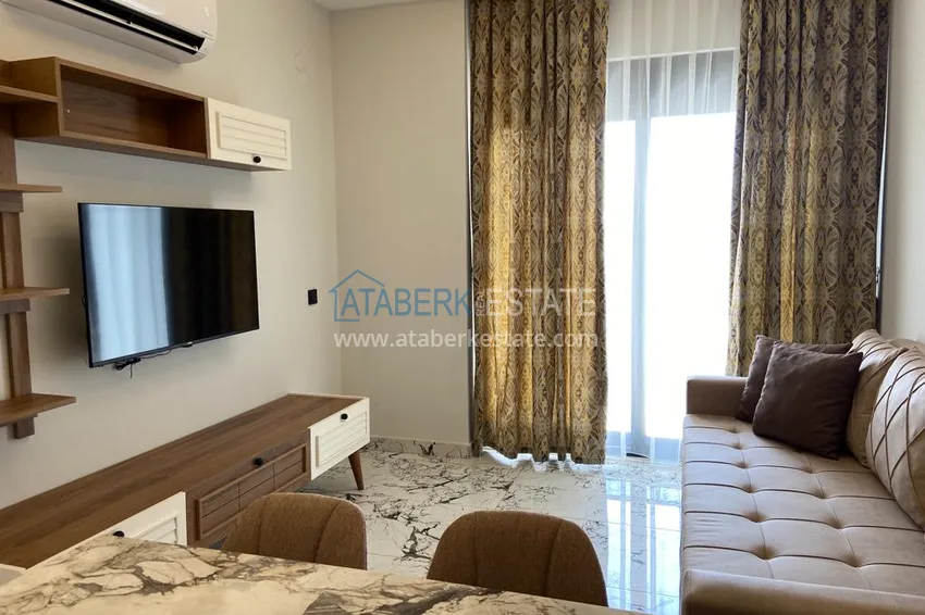 Purchase  1+1 apartment for sale in Alanya, Oba district — furnished and seaview, boutique complex 6 