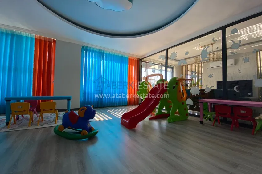 1+1 apartment for sale in Alanya, Oba district — furnished and seaview, boutique complex 7 