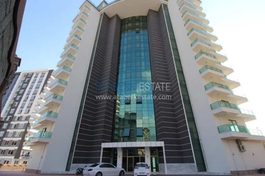 Turnkey 1+1 75 m² apartment with sea view in Mahmutlar 15 