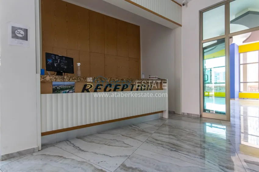 Turnkey 1+1 75 m² apartment with sea view in Mahmutlar 19 