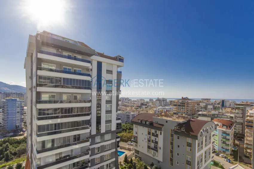 Purchase Turnkey 1+1 75 m² apartment with sea view in Mahmutlar 19 