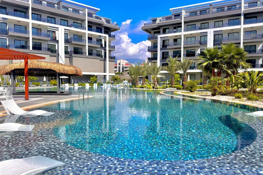 Spacious, finely finished apartment in a new residential complex — Oba district, Alanya 1 