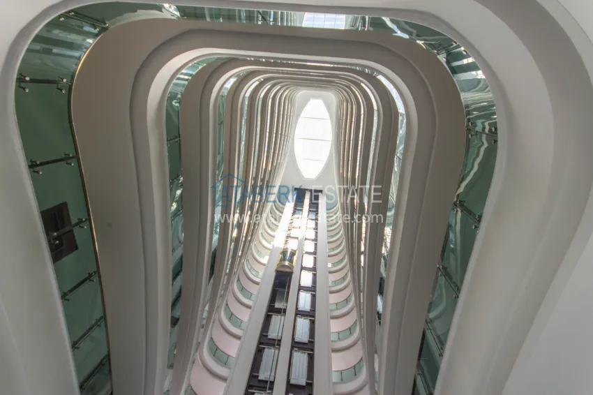 Turnkey 1+1 75 m² apartment with sea view in Mahmutlar 21 