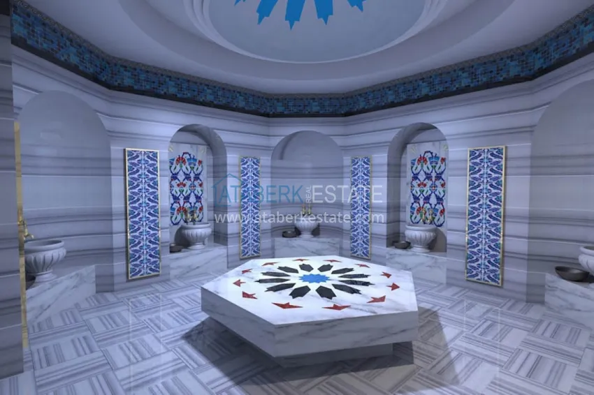 Turnkey 1+1 75 m² apartment with sea view in Mahmutlar 33 