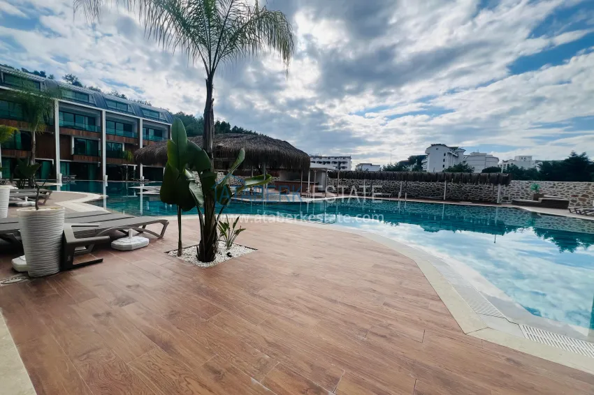 Purchase 2+1 duplex apartment in Konakli - with a pool terrace in an elite residence 6