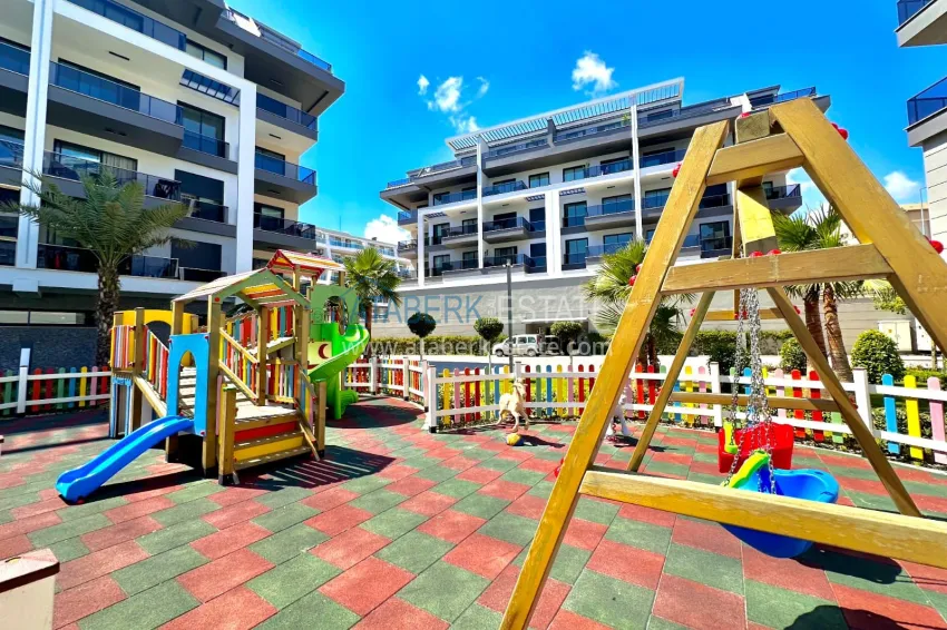 Spacious, finely finished apartment in a new residential complex — Oba district, Alanya 8 