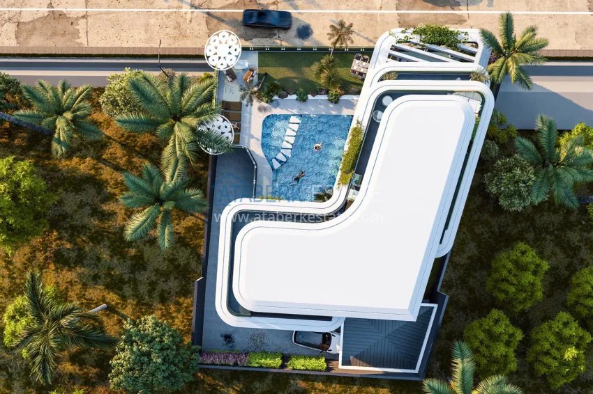 Luxury private mansion in Alanya, Kargicak — real estate for citizenship 10 