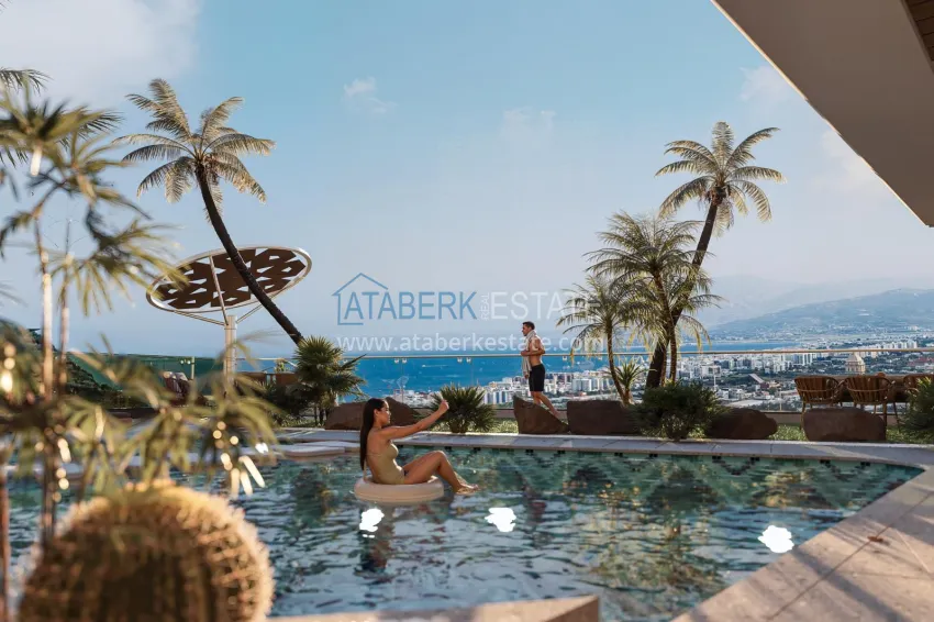 Luxury private mansion in Alanya, Kargicak — real estate for citizenship 12 