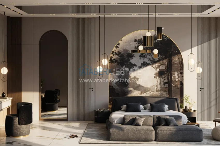 Purchase Luxury private mansion in Alanya, Kargicak — real estate for citizenship 17 