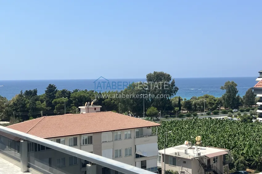 2+1 duplex in Kargicak, 250 meters from the beach - duplex penthouse with sea view 1 