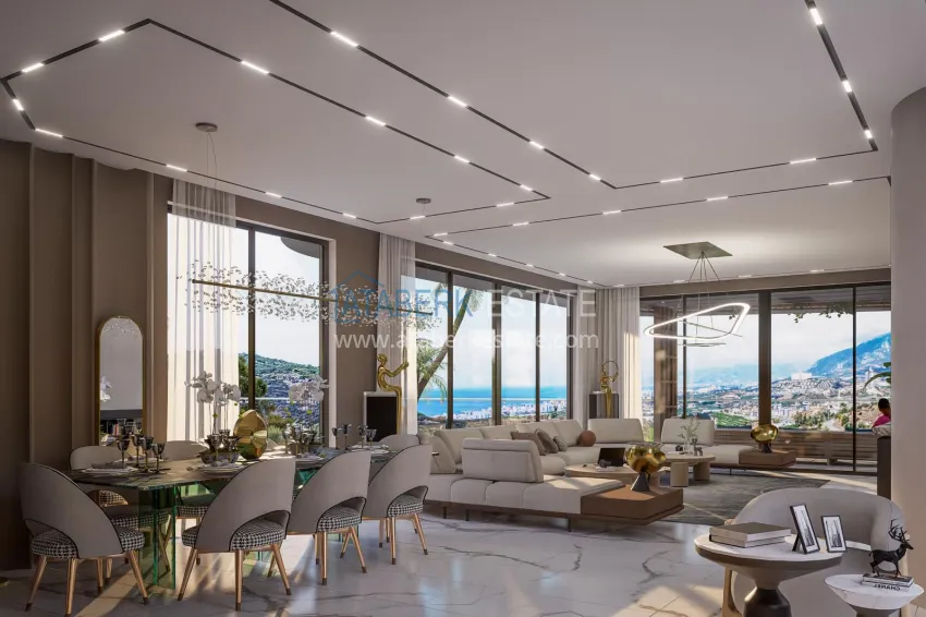Purchase Luxury private mansion in Alanya, Kargicak — real estate for citizenship 1 