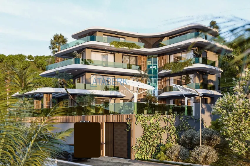 Luxury private mansion in Alanya, Kargicak — real estate for citizenship 2 