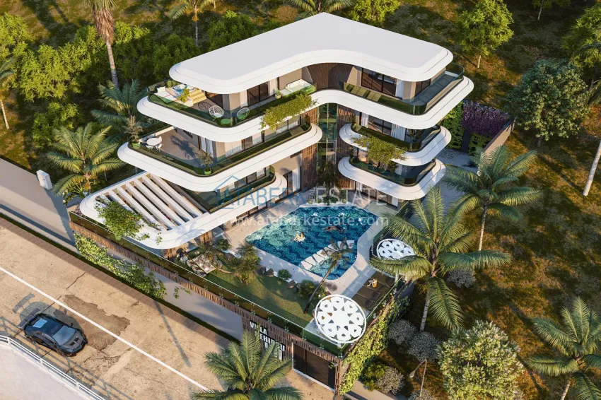 Luxury private mansion in Alanya, Kargicak — real estate for citizenship 5 