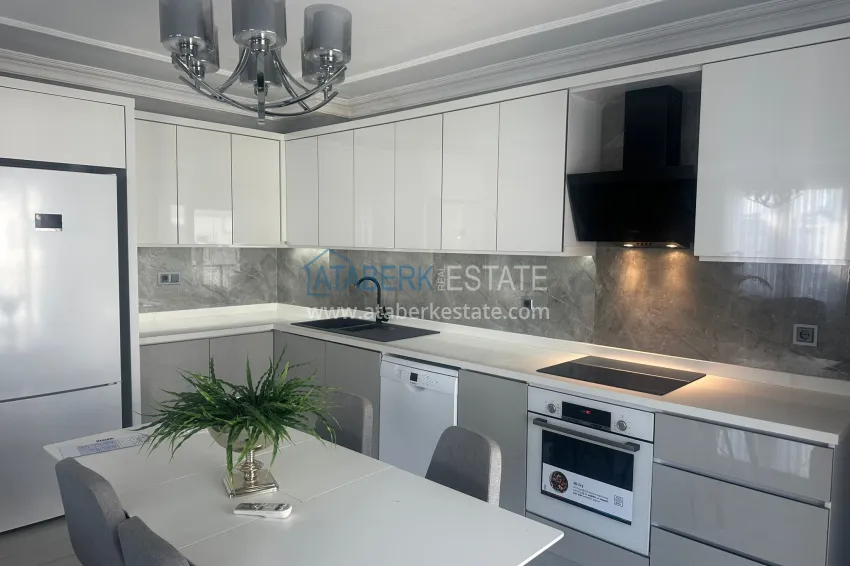 Purchase Stylish 3+2 turnkey duplex with sauna in Oba - suitable for citizenship, installments available 10 