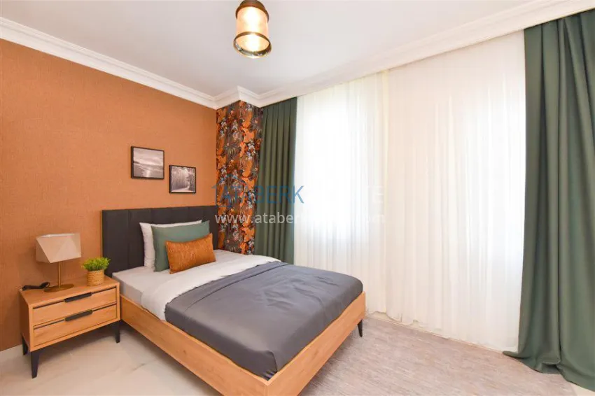 Purchase Stylish 3+2 turnkey duplex with sauna in Oba - suitable for citizenship, installments available 12 