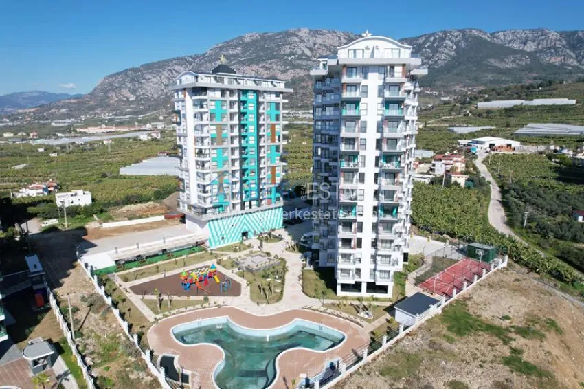 Good price! Apartment 1+1 in Mahmutlar — property under a residence permit with mountain views 1