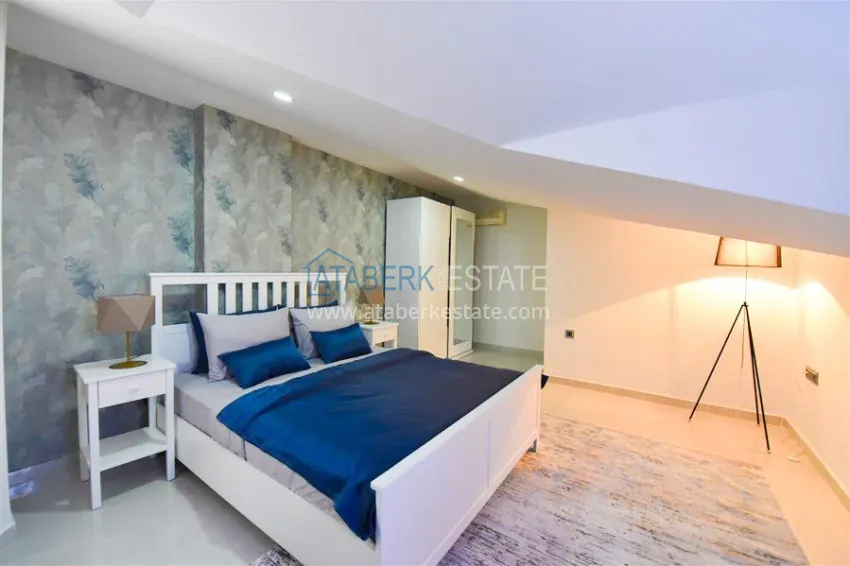 Purchase Stylish 3+2 turnkey duplex with sauna in Oba - suitable for citizenship, installments available 20 