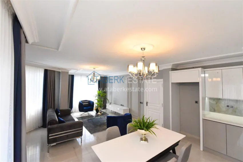 Purchase Stylish 3+2 turnkey duplex with sauna in Oba - suitable for citizenship, installments available 6 