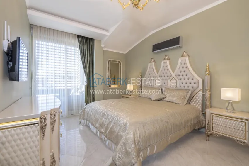 Purchase Elite 3+1 penthouse in Oba - a two-level apartment with a luxurious interior 10 