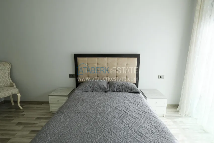 Purchase Garden duplex 3+1 in Kargicak with furniture - property under citizenship 10 