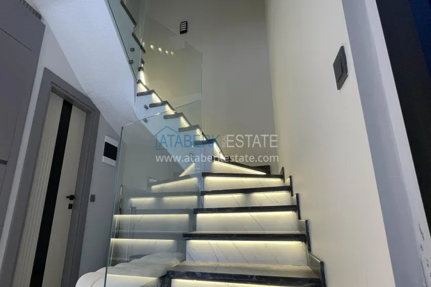 Purchase Elite 3+1 villa in Kargicak — two-level furnished in a cottage complex 6 