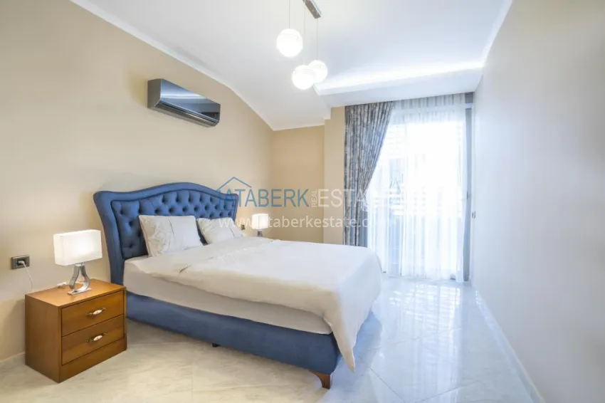 Purchase Elite 3+1 penthouse in Oba - a two-level apartment with a luxurious interior 12 