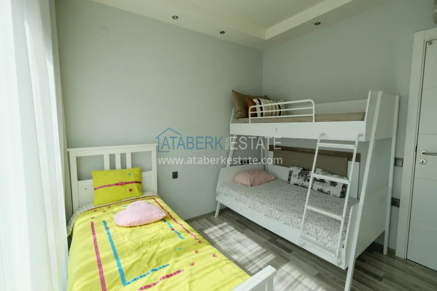 Purchase Garden duplex 3+1 in Kargicak with furniture - property under citizenship 13 
