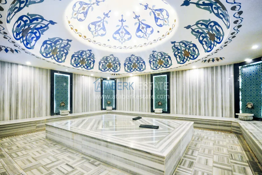 Garden duplex 3+1 in Kargicak with furniture - property under citizenship 17 