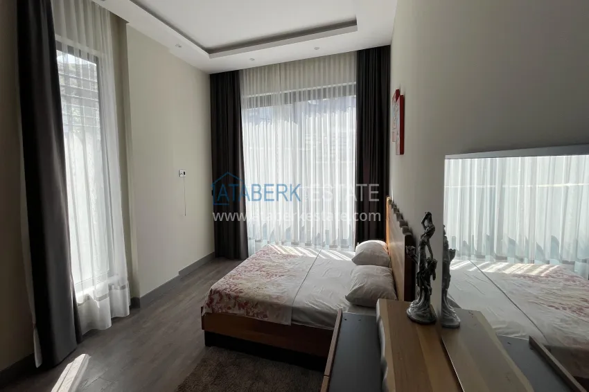 Purchase Elite 3+1 villa in Kargicak — two-level furnished in a cottage complex 12 