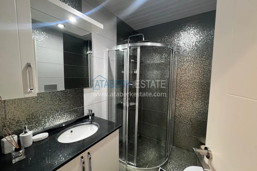 Purchase 3+1 villa in Kargicak with private pool, furniture and panoramic views 10 